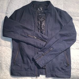 Armani Exchange Navy bomber jacket (like new)